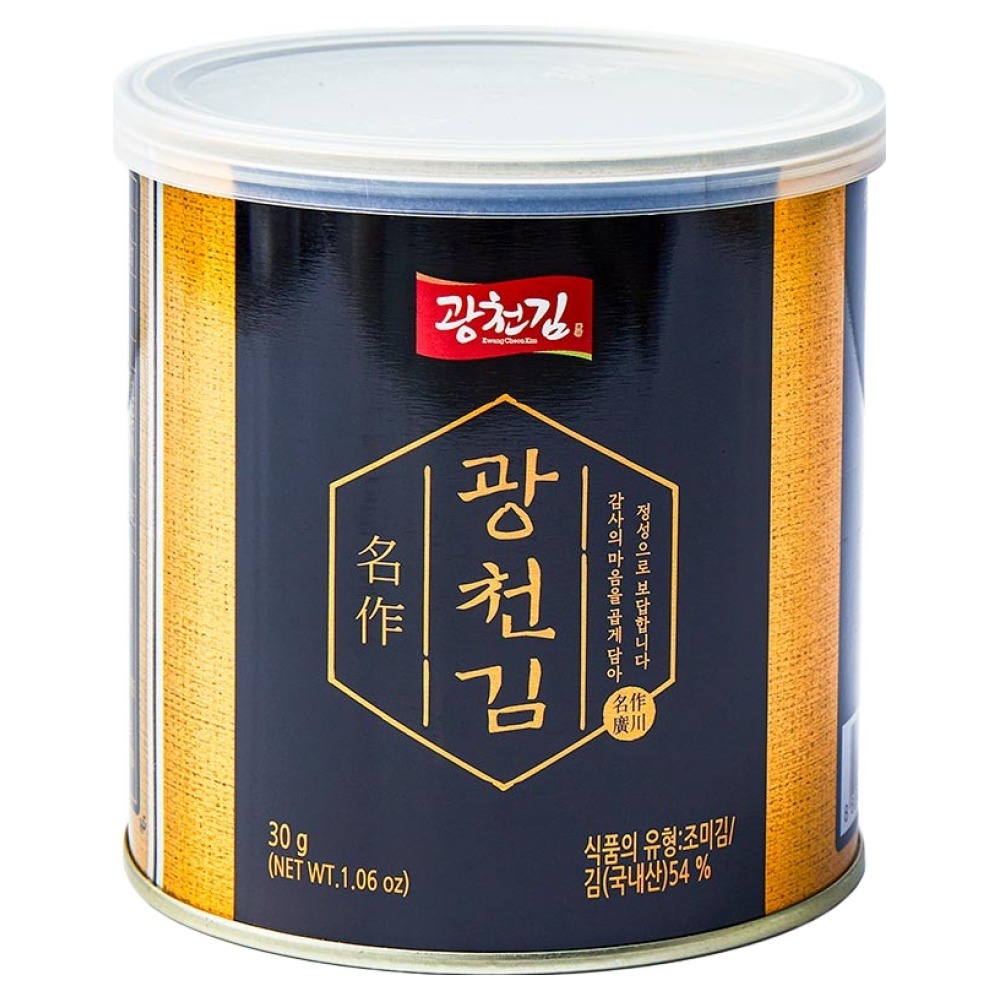 광천김 명작 캔김, 30g, 1개 5,900원