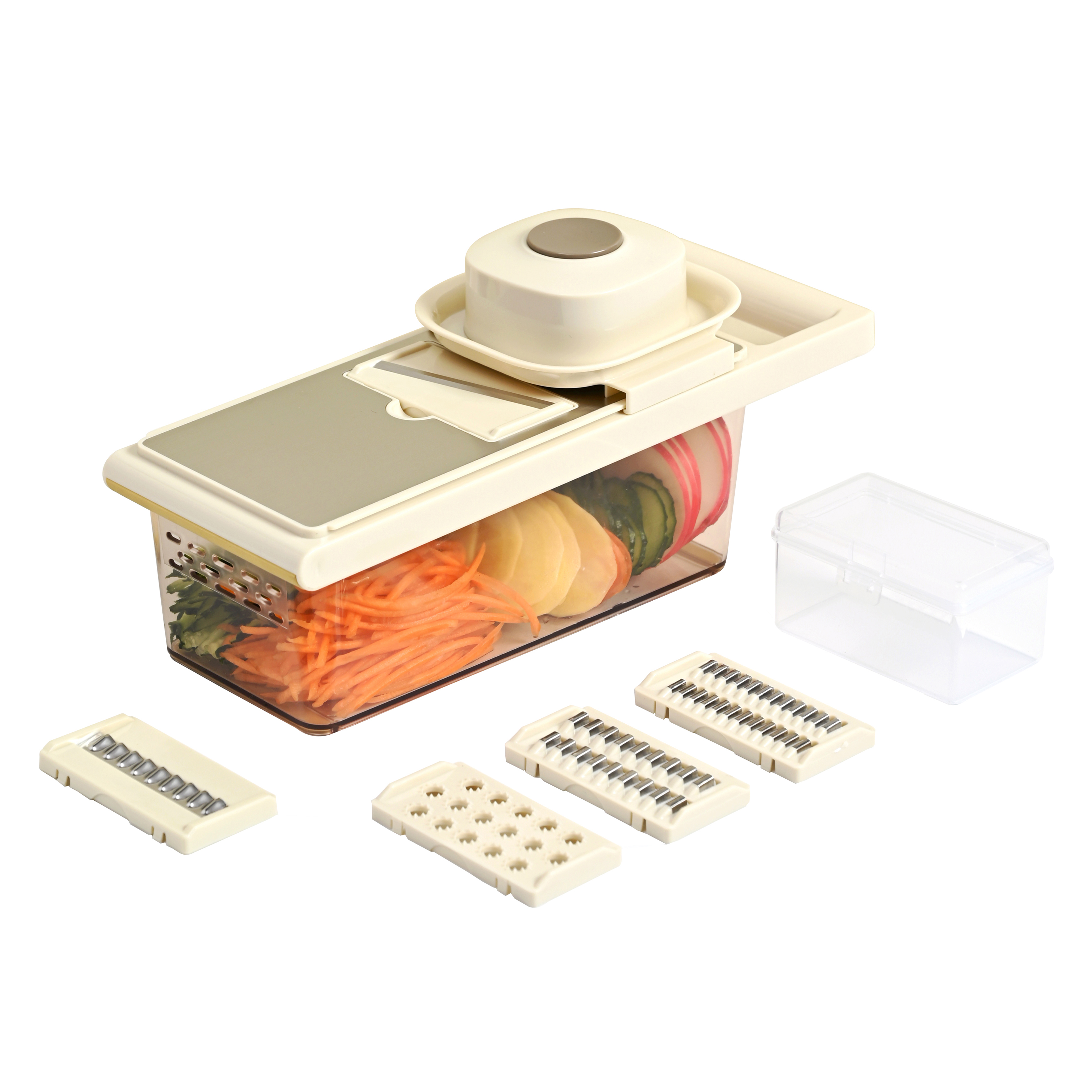 리빙선데이 다용도 스텐 만능 채칼 5종 세트, 아이보리, 1세트 11,780원