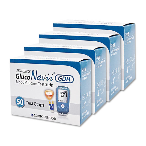 에스디바이오센서 스탠다드 글루코나비 GDH 혈당측정검사지, 4개, 50개입 35,370원