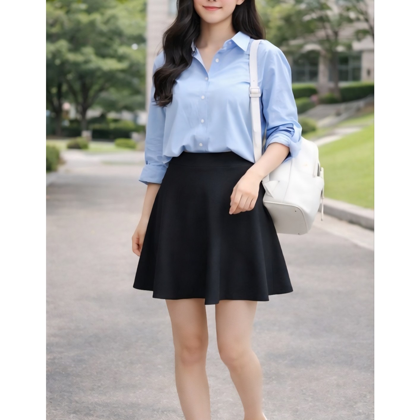 국내제작 여성 니트 마크 미니스커트 허리밴딩] 25,500원