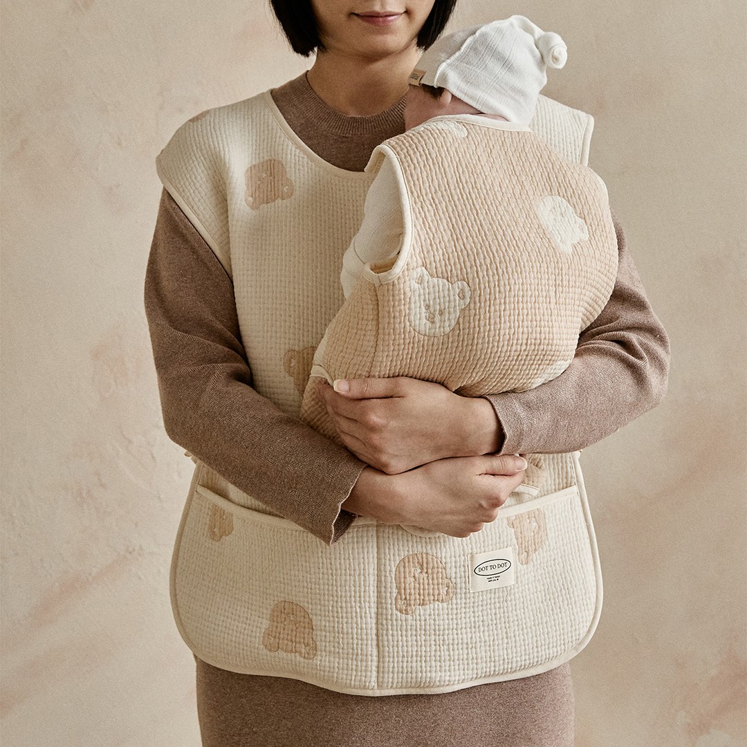 돗투돗 양면 쟈가드 사계절 엄마턱받이 수유앞치마, 1개, 1개입, 아이보리 36,900원