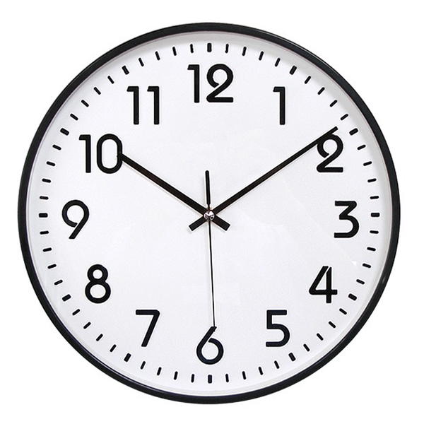 [JEIL] 국산 입체 무소음 벽시계 6종 / 파스텔컬러 심플벽시계 집들이선물 개업선물 학교벽시계 사무실시계 우체국소포발송, 입체30cm_블랙 15,230원