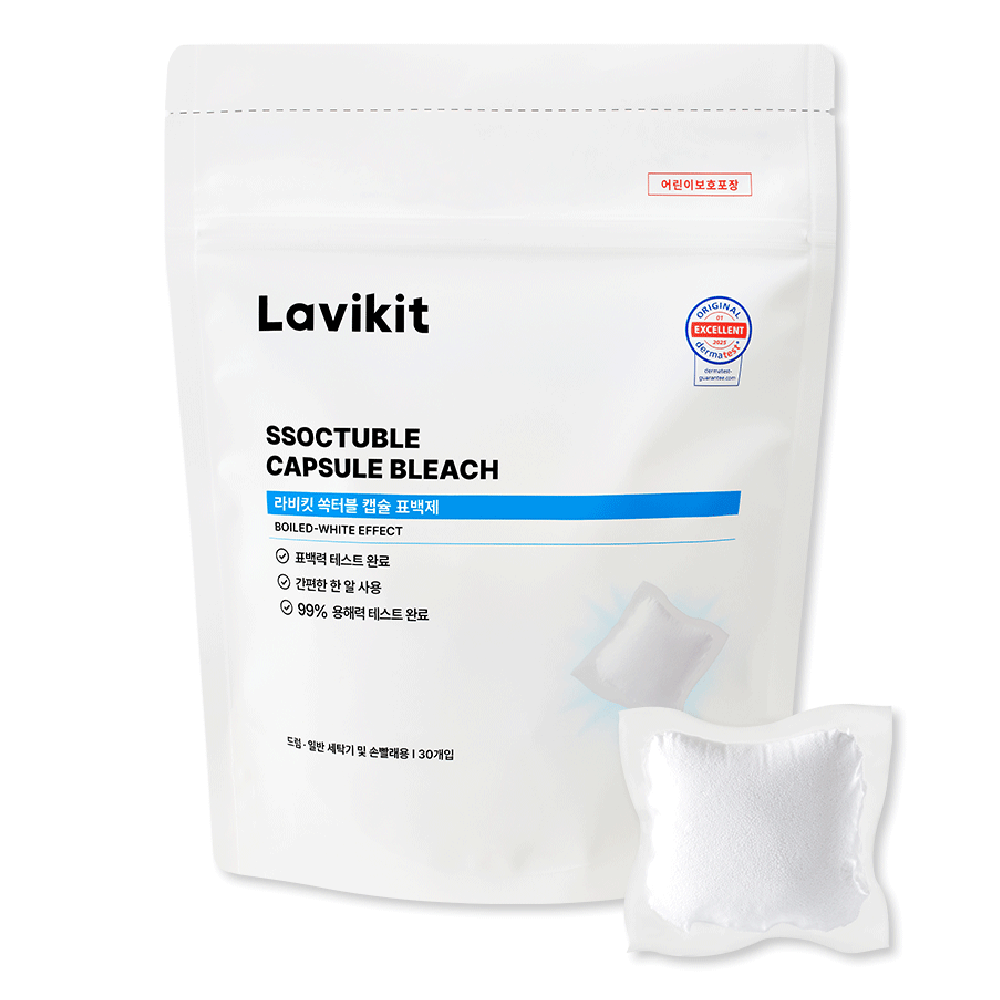 라비킷 쏙터블 캡슐 표백제, 1개, 13g 18,760원