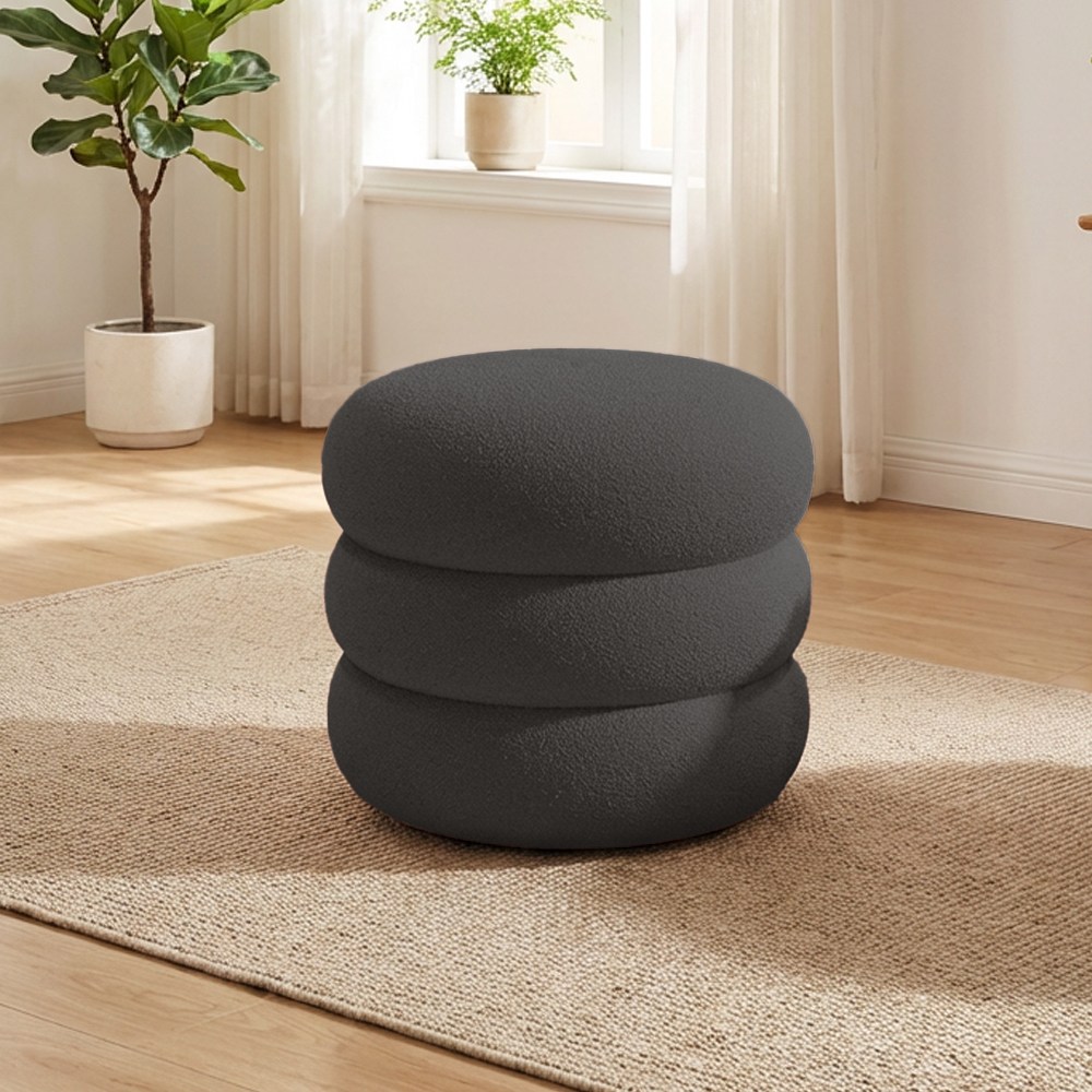 FONOW 램스울 스툴 화장대/거실/헌관  미니 인테리어 의자  낮은 의자 1인용 스툴 의자 24,980원