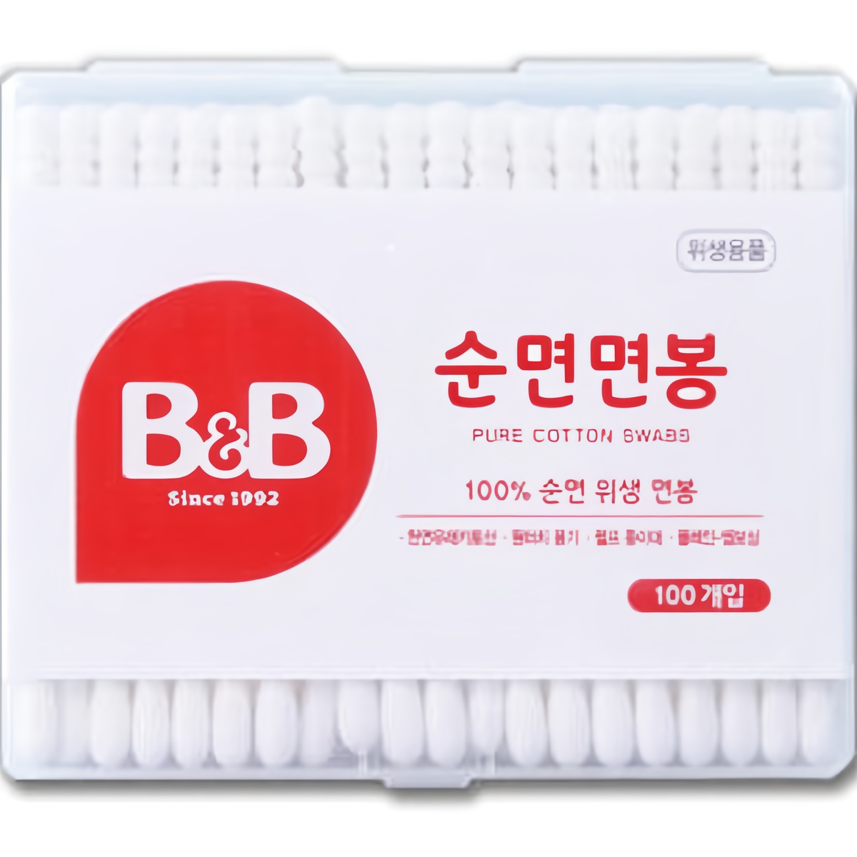 비앤비 유아 면봉, 100개입, 1개 4,700원