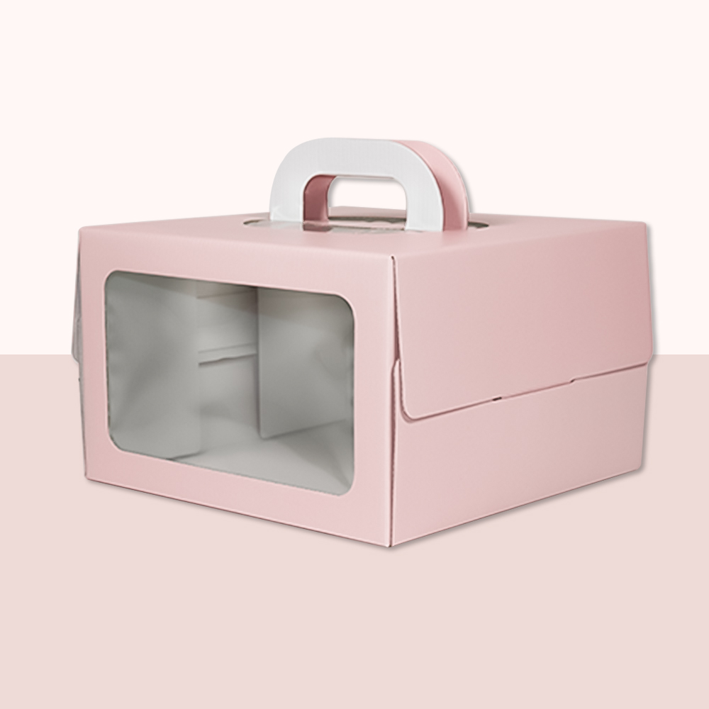 [대량할인] 아임팩킹 사각 창문 케이크 박스 3호_핑크(170mm(h)), 핑크 3호 170mm(받침대 별도), 50개, 현재가 74,000원