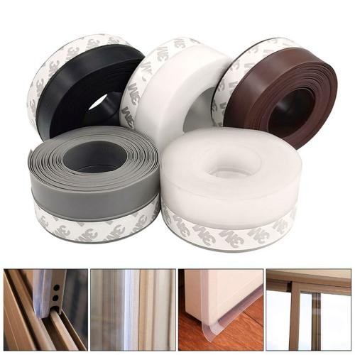 대용량10미터 방풍 방한 실리콘 틈새바람막이 테이프 문틈 창문틈 외풍차단 고무패킹 문풍지 6,330원