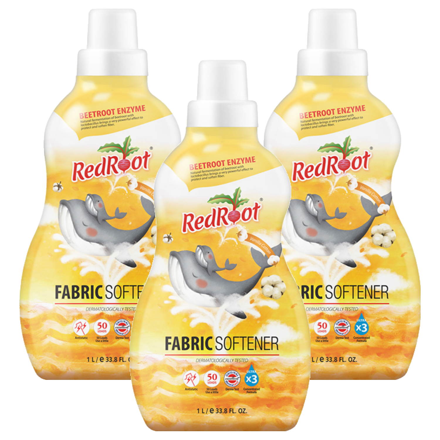 레드루트 유아 섬유유연제 바닐라코튼향 플러스 본품, 1L, 1개입, 3개 43,900원