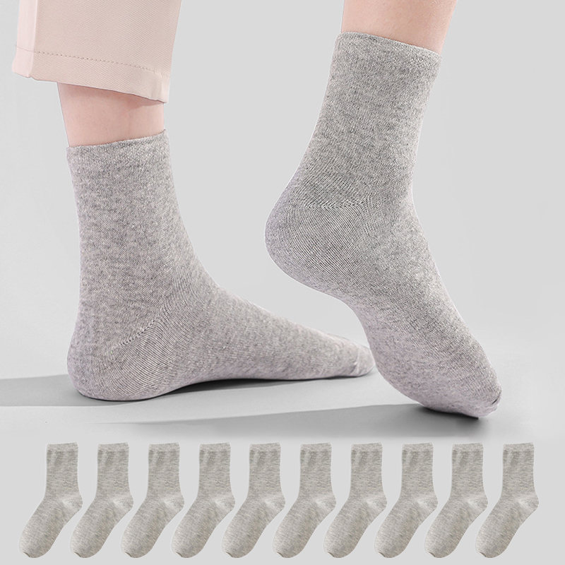 두발로 여성용 국산 에센셜 프리미엄 무지 중목 양말 10켤레 6,990원