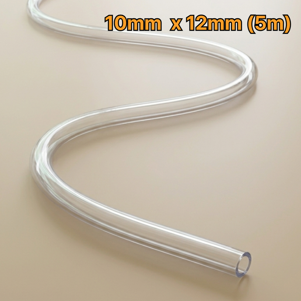 국산 PVC 수평 투명 호스 제습기 에어컨 연속배수 물호스 내경 10mm X 12mm (5m), 1개 9,000원