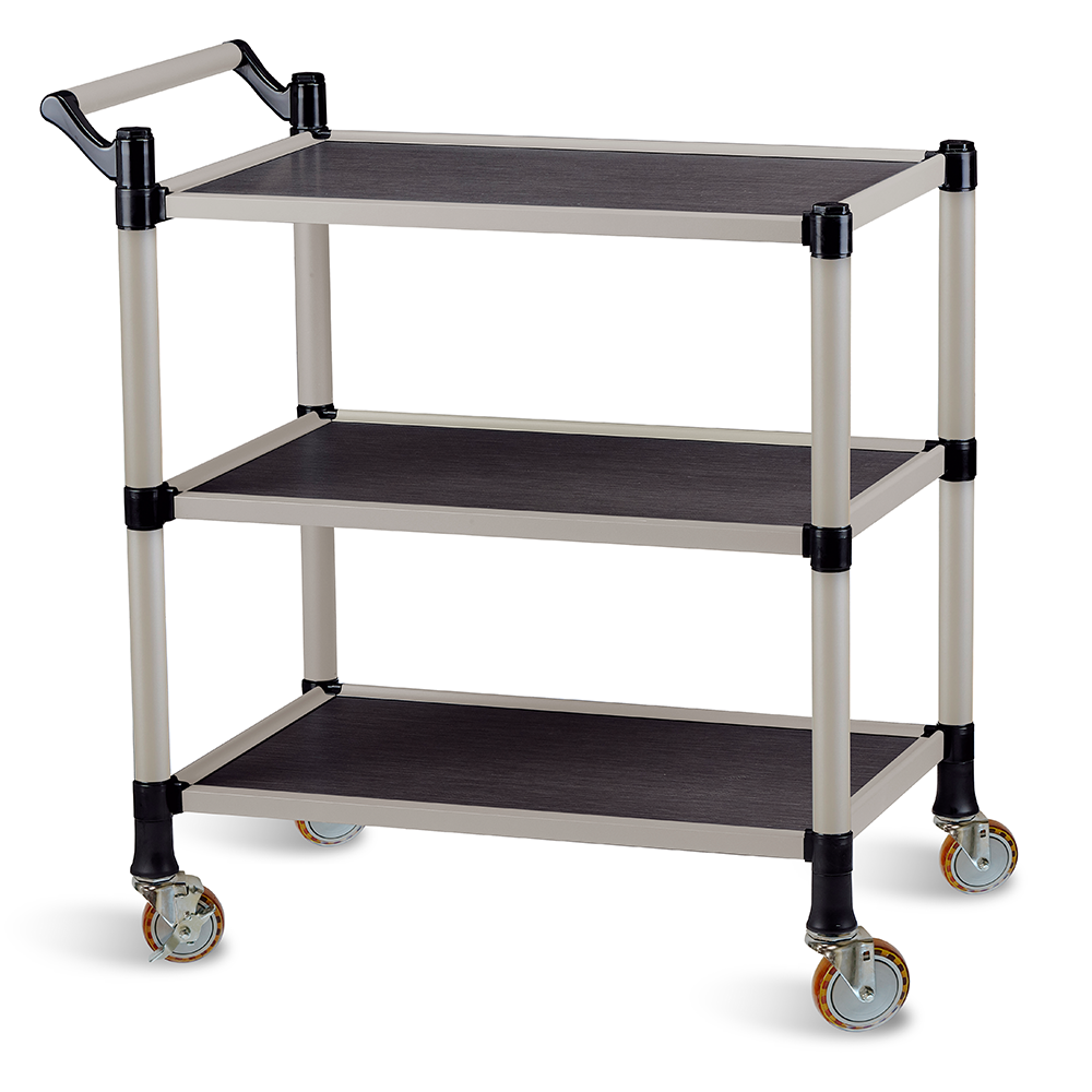 티렉스캐스터 3단 스텐 우드 서빙카트 (이동식대차 식당카트 운반카트), 1개 173,790원