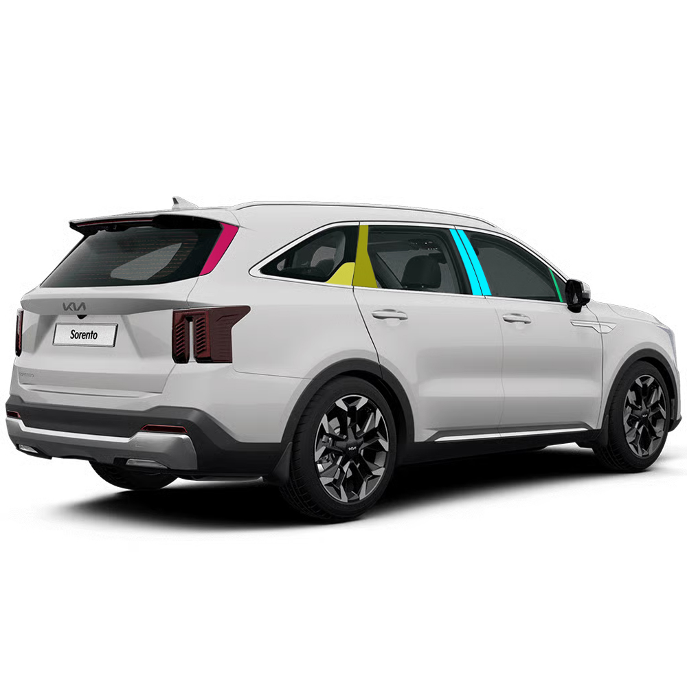 스킨엑스 쏘렌토 MQ4 페이스리프트 A Short+B+C+D필러 PPF 차량보호필름, 1개 30,000원