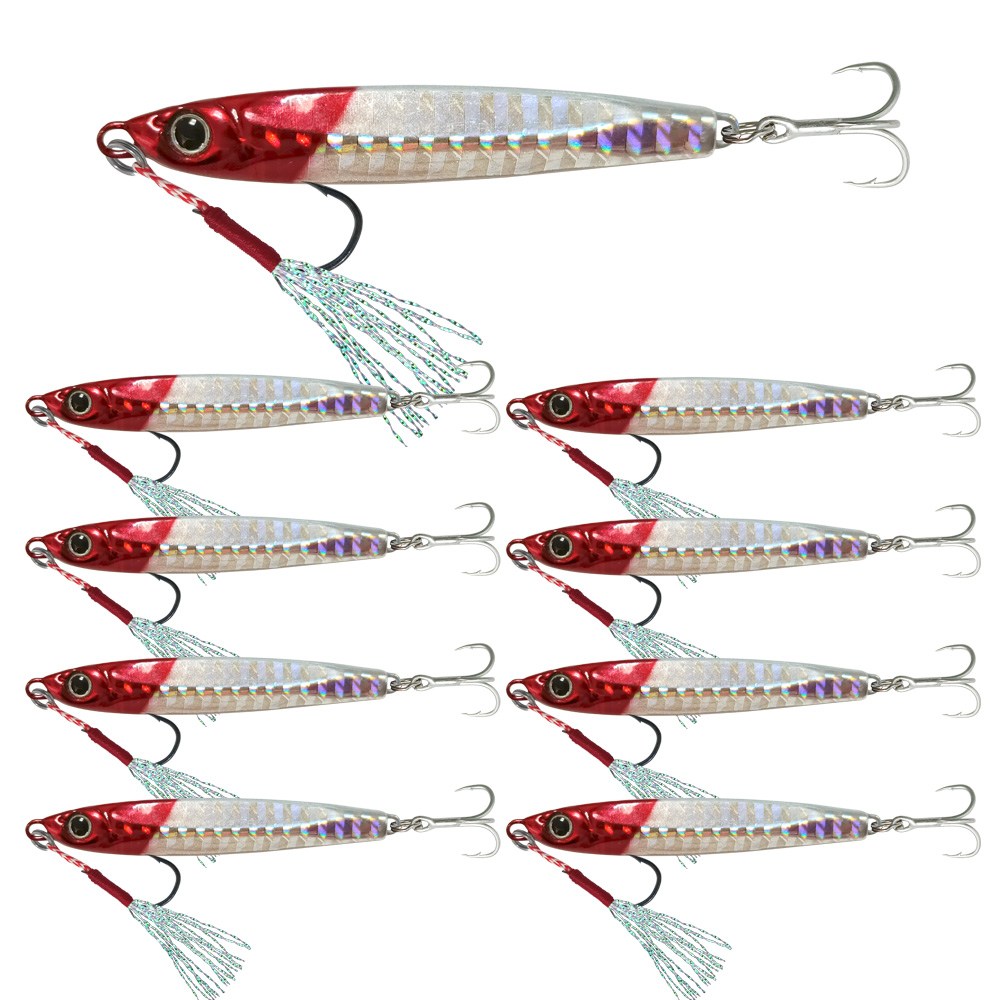 치승 메탈지그 슬로우지그 (10g 20g 30g 40g 50g 60g) 농어 삼치 갈치 고등어 방어, 9개, HTLS-3#, 50g 20,920원