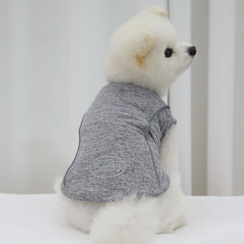 럭키페터 강아지 야광 쿨링 스판 민소매 이탈리안 하운드옷, 1개, 그레이 5,900원