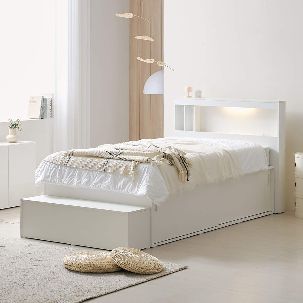 라자가구 콜렉트 E0 모아 슬라이딩 벙커 수납 침대 프레임 SS/Q (매트제외) 259,000원