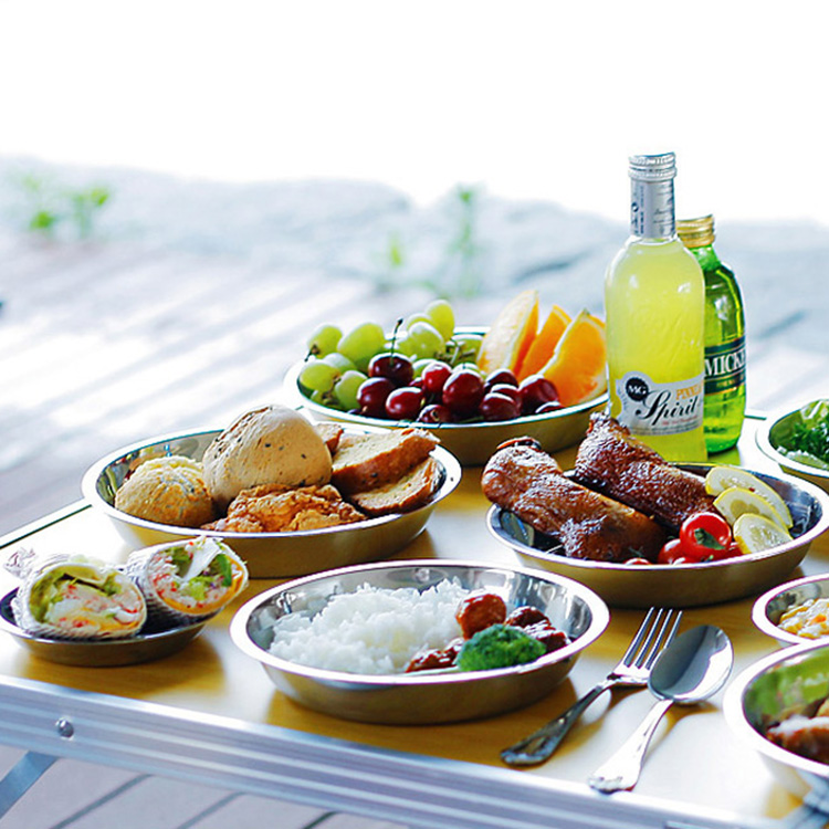 키친아트 스테인레스 캠핑 식기세트 13P / 캠핑용품 취사용품 그릇세트, 단일컬러, 1세트 16,900원