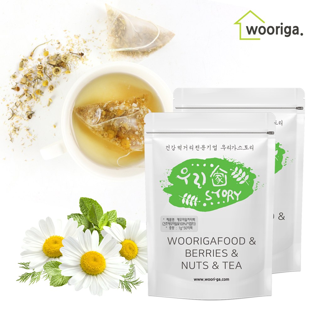 우리가스토리 캐모마일 100티백 카모마일 차 삼각 허브티 14,900원
