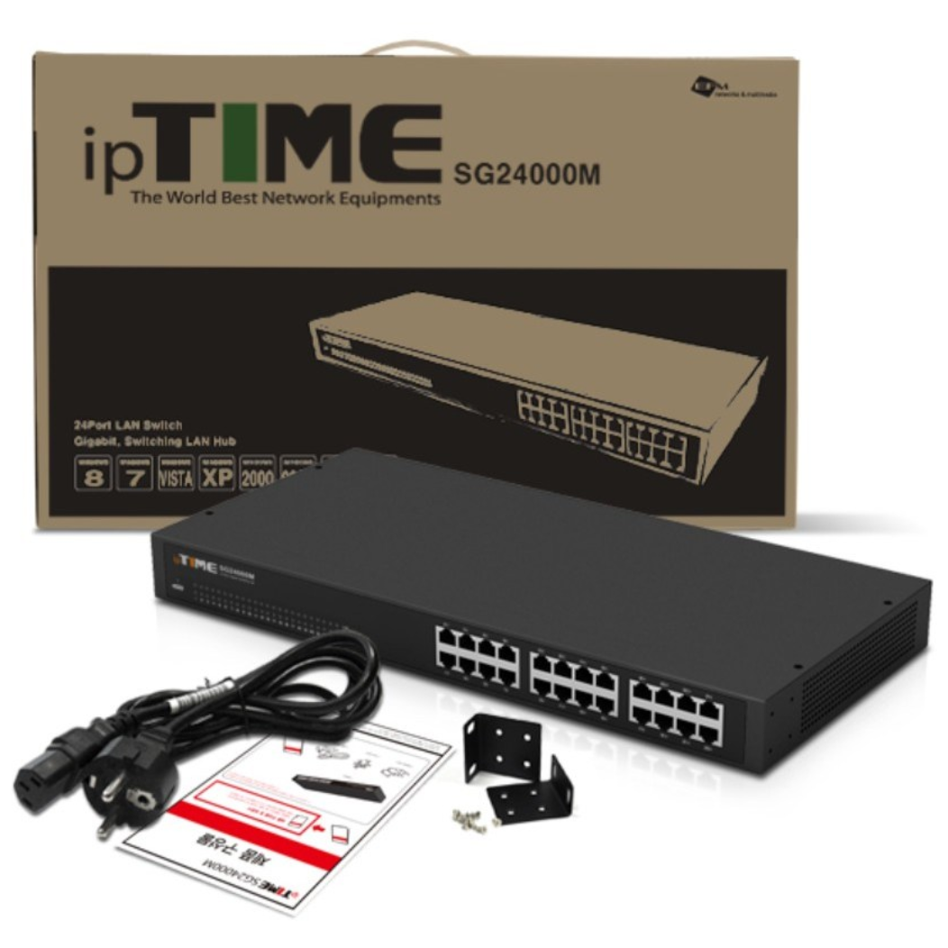 ipTIME 스위칭허브, IP TIME SG24000M]블랙[, 1개 195,000원
