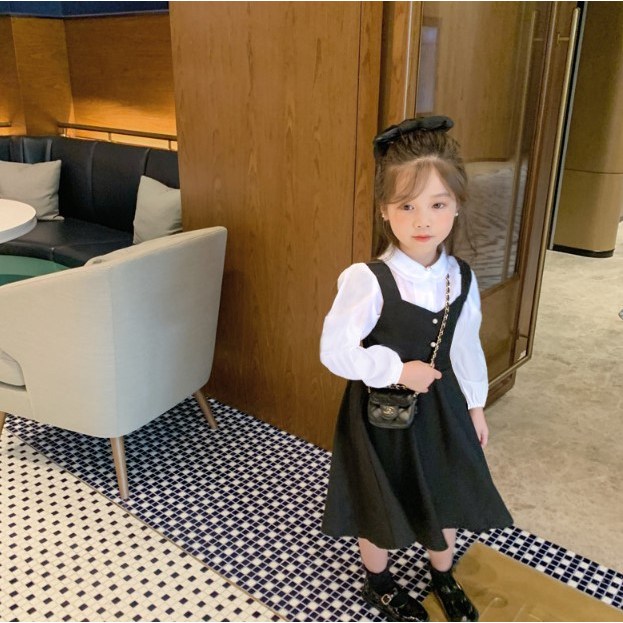 아이짱 초등학생 아동 여아 진주콩단추원피스 블라우스 세트 등원복 졸업식 하객룩 24,900원