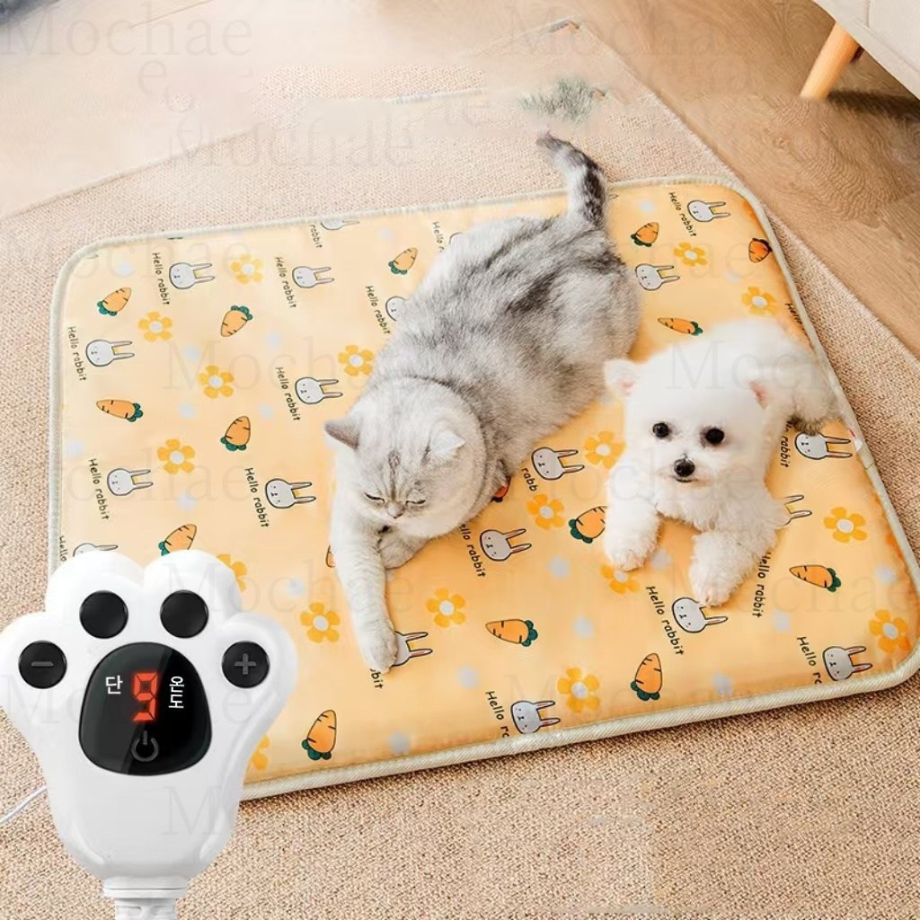 Mochae 반려견 온열매트 반려동물 전기장판 강아지 고양이 온열 보온 겨울 매트 방석 9단 온도조절 전기담요 미끄럼방지 발열매트, 1 40,620원