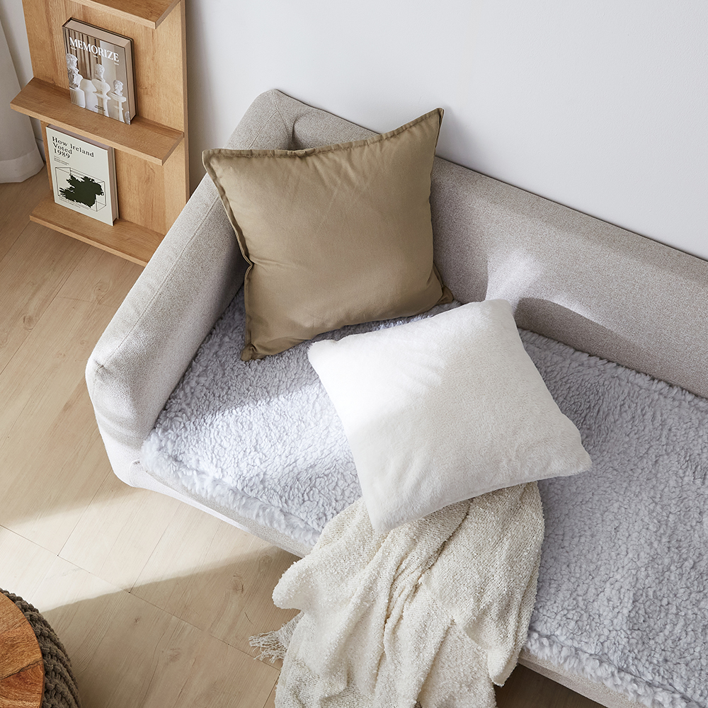 아담데코 모노톤 뽀글이 인조양털 논슬립 폭신 쇼파패드 45,750원