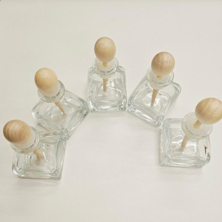 [캔들메이드]디퓨 돔 우드볼 용기 5개 세트, 투명우드볼, 5개, 50ml 9,500원