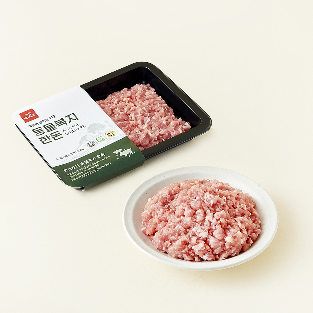 [로켓프레시] 하이포크 동물복지 인증 한돈 뒷다리 다짐육용 (냉장), 500g, 1개 7,780원
