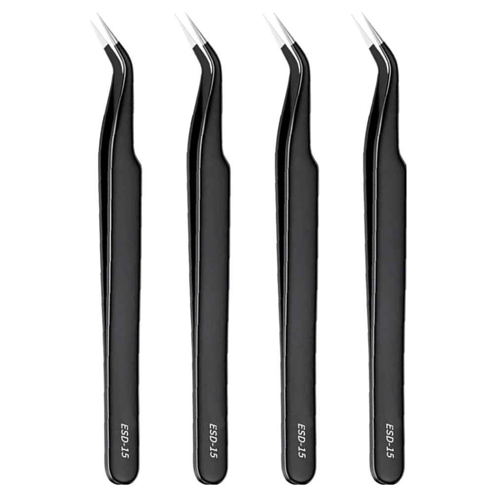 YOL 플레이팅 아트 정밀 핀셋, 블랙, 4개 5,900원
