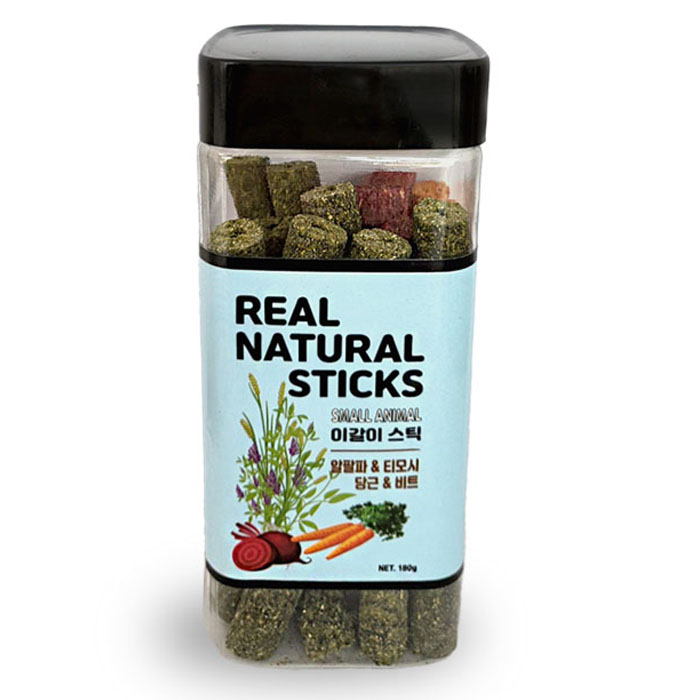 그로비타 소동물 이갈이 스틱 알파파 + 티모시 + 당근 + 비트 14,630원