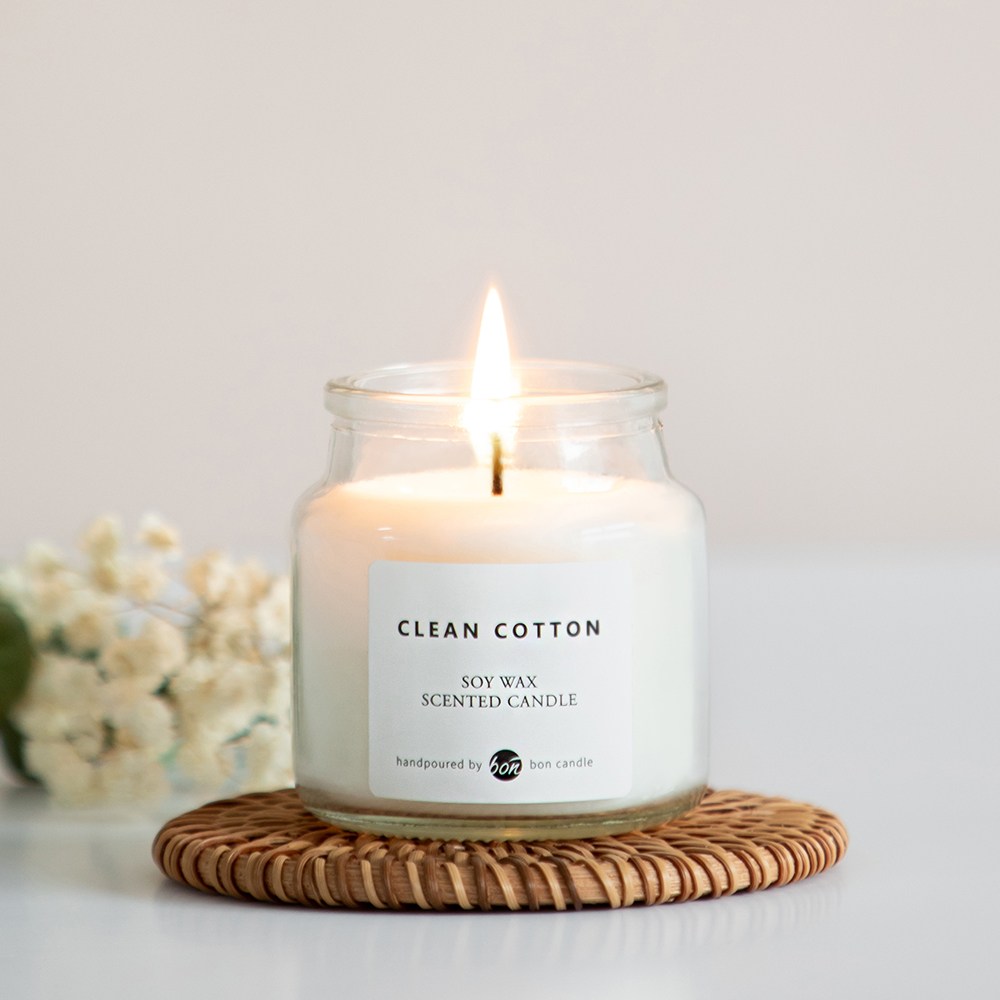 본캔들 소이 캔들 향초 90 g, 03 클린 코튼, 90g, 1개 5,900원