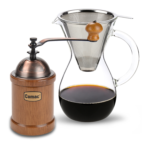 코맥 스텐필터 카라페 커피드립 세트 600ml DG1 + 이중날 커피밀 엔틱 원통 M1 40,340원