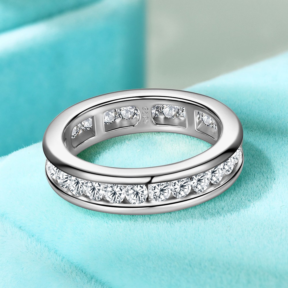 925 순은 모이사나이트 이터니티 링 반지 웨딩밴드 약혼반지 주얼리 기념일 생일선물 GRA보증서 젠더리스 104,500원