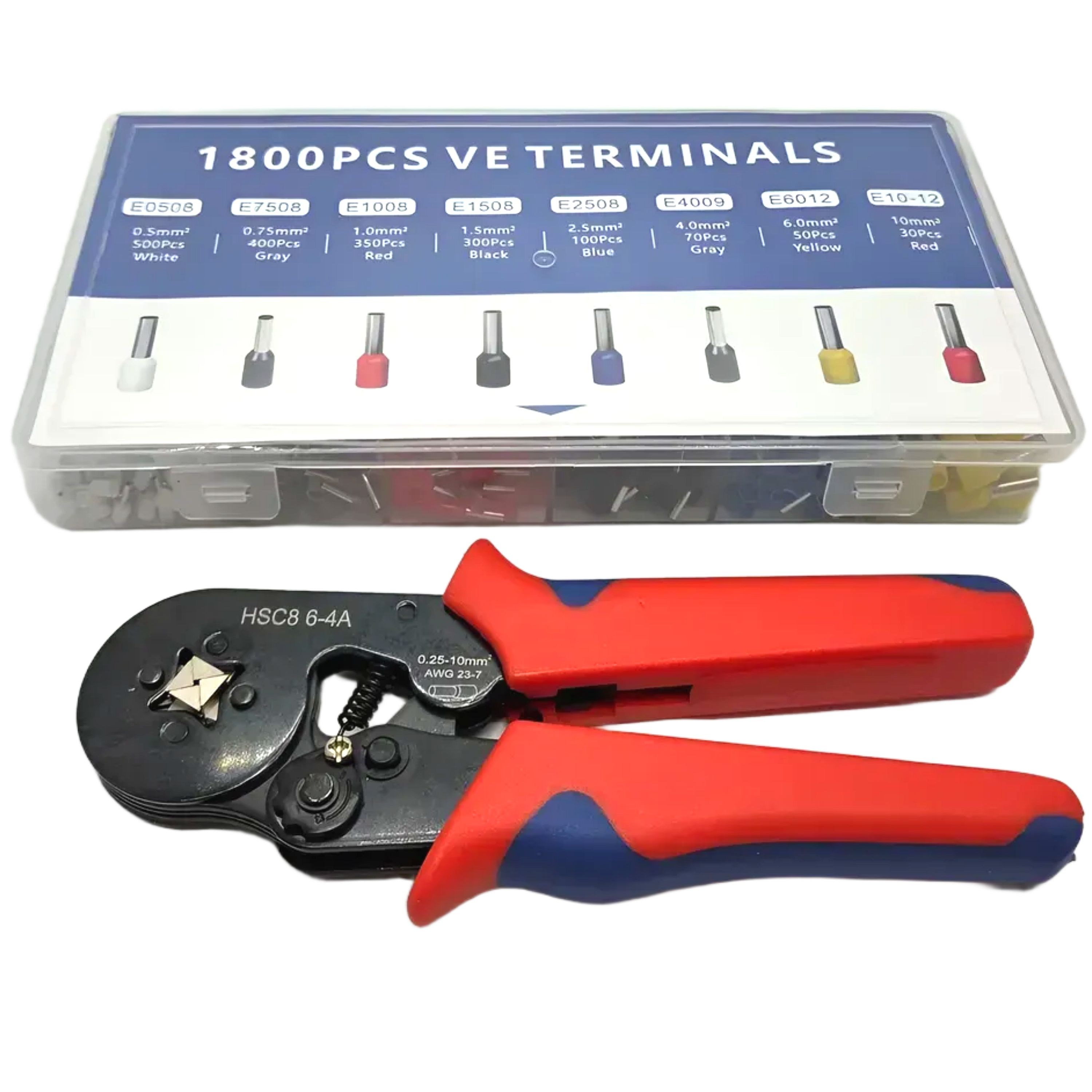 툴레보 펜홀압착기 핀터미널 페놀 펜홀단자 페롤압착기 + 펜홀단자1800pcs, 1세트 24,900원