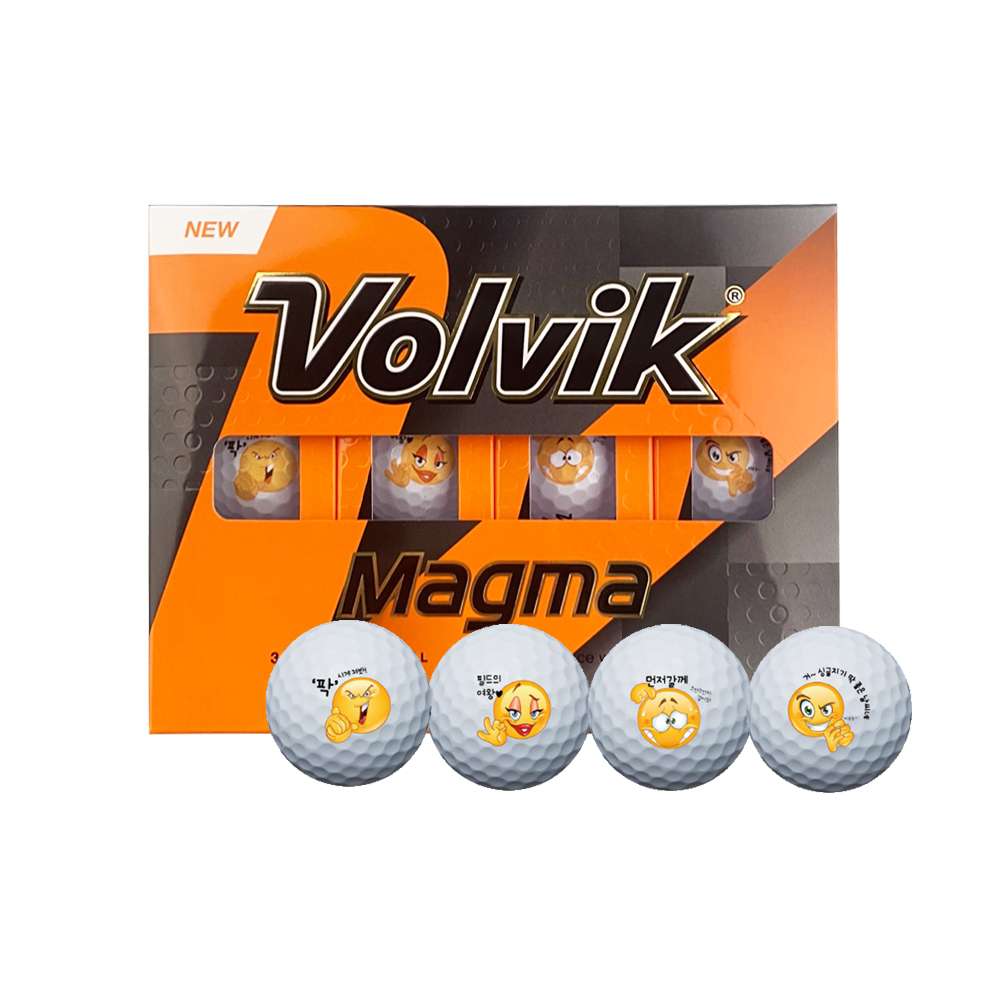 볼빅 Magma 만월이 골프공 볼 3피스 4종 x 3p 세트, 화이트, 1세트 50,390원