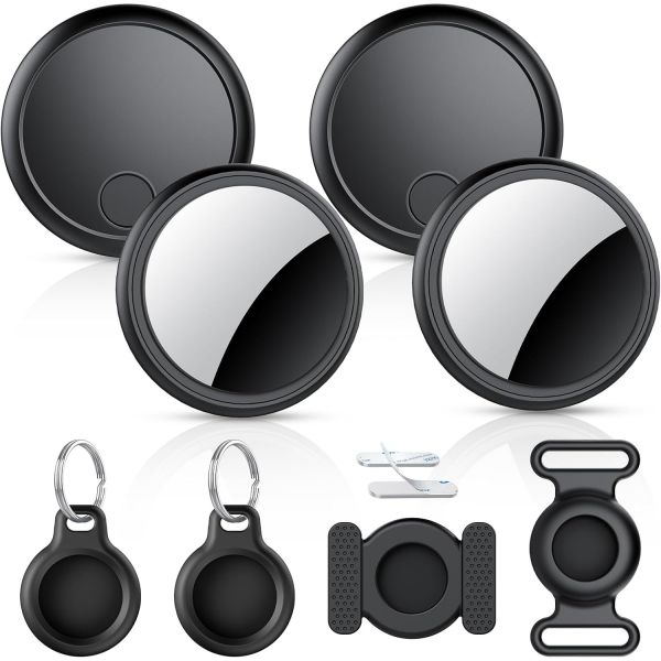 에어 트래커 태그 4팩 2025년 신제품 Apple MFi 인증 Find My 앱 iOS 전용 과 호환되는 블루투스 교체 가능 배터리 2년 수명 수하물 열쇠 가방 찾기 다양한 78,800원