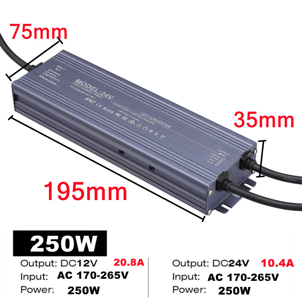 AC 라이트 24V 200W 변압기 가정용 스트립 파워 500W 12V 220V 300W 조명 방수 전원 장치 400W 공급 스위칭 28,800원