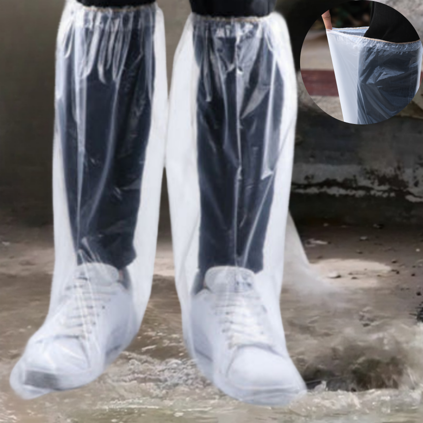 신발지켜 일회용 긴 비닐장화 고무밴드 오염방지 방수 신발커버 9,800원