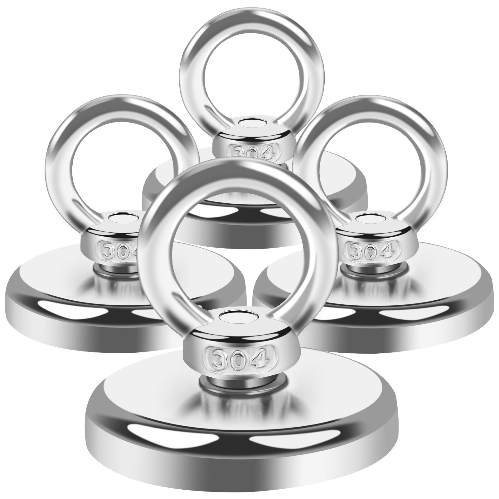 네오디뮴 O링 강력한자석 낚시자석, 4개, 42MM 16,000원