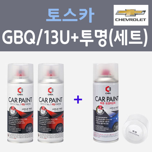쉐보레 토스카 GBQ 13U 화이트펄 2개세트 펄스프레이 + 제투명마감용스프레이 자동차 카 페인트 200ml 33,000원
