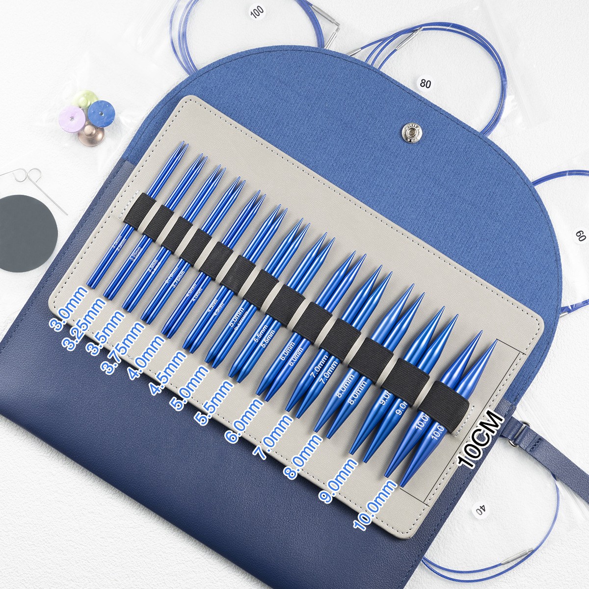 조립식 줄 대바늘 세트 13부 뜨개 줄 대바늘 세트 + 파우치 디럭스 조립식 뜨개 대바늘 세트, 1개 62,250원