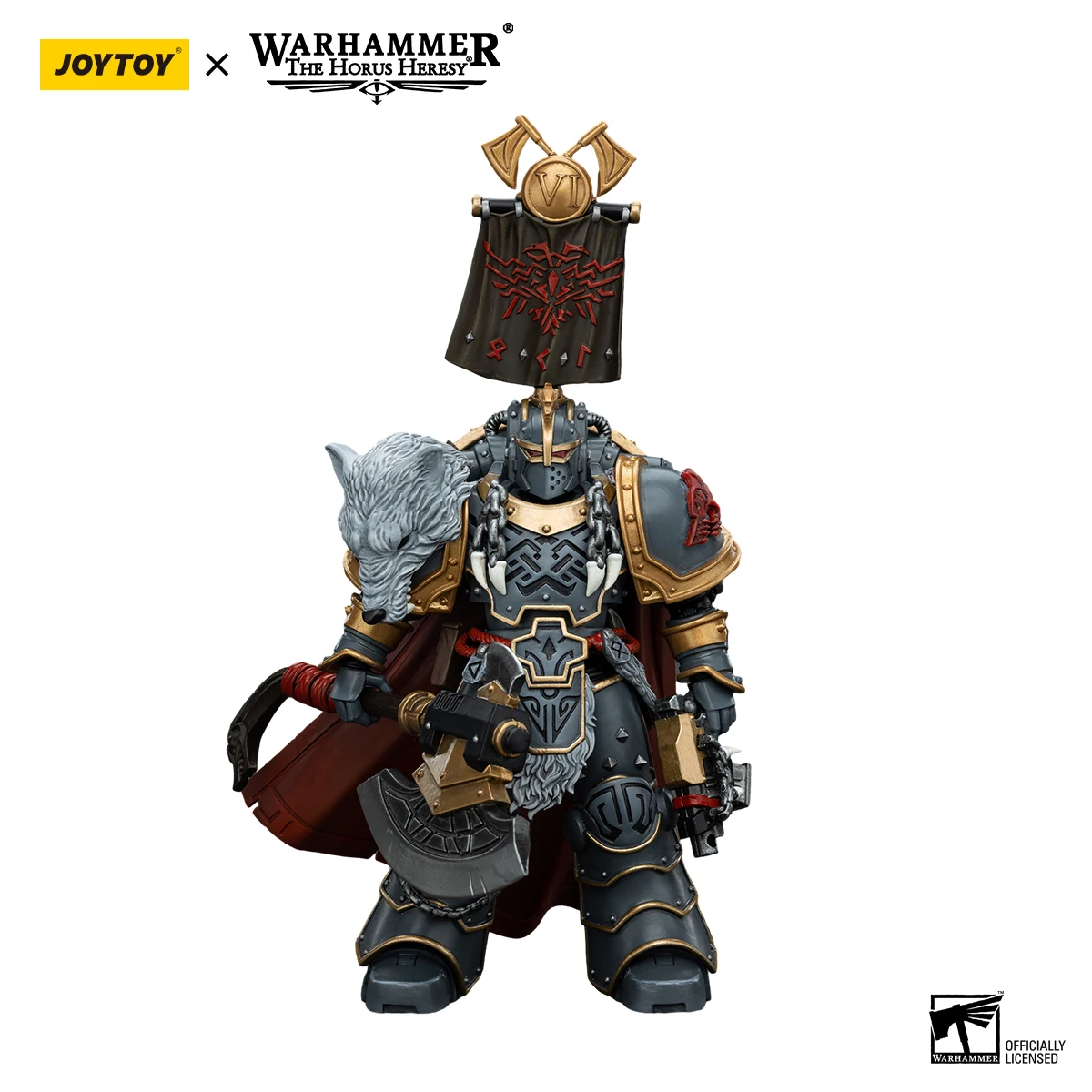 JOYTOY 1/18 액션 피규어 Warhammer 40K Space Wolves Legion Praetor 파워 액스 전투 방패 모델 장난감 80,600원