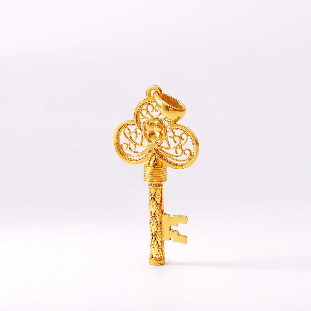 [비쥬팝] 24K 순금 한돈 클로버 열쇠 펜던트 S 50239 (3.75g) 1,119,000원