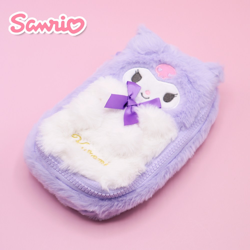 코지24 산리오 쿠로미 화장품 파우치 필통 소프트 퍼 귀여운 캐릭터 예쁜 여행용 가벼운 패브릭필통 여친 조카 학생 입학 신학기 선물, 1개 15,200원