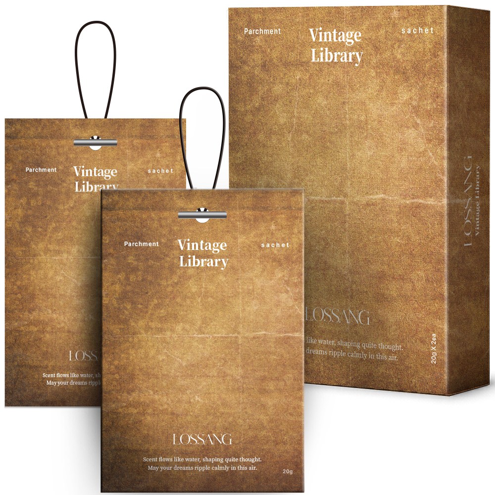 로쌩 퍼퓸 샤쉐 명품 차량용 방향제 걸이형, 빈티지 라이브러리, 1세트 13,700원