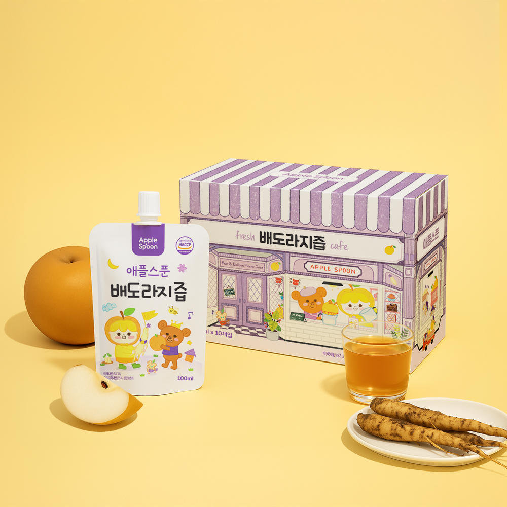 애플스푼 부드럽게 달인 우리아이 첫즙 순한 배도라지즙, 20개, 100ml 19,800원