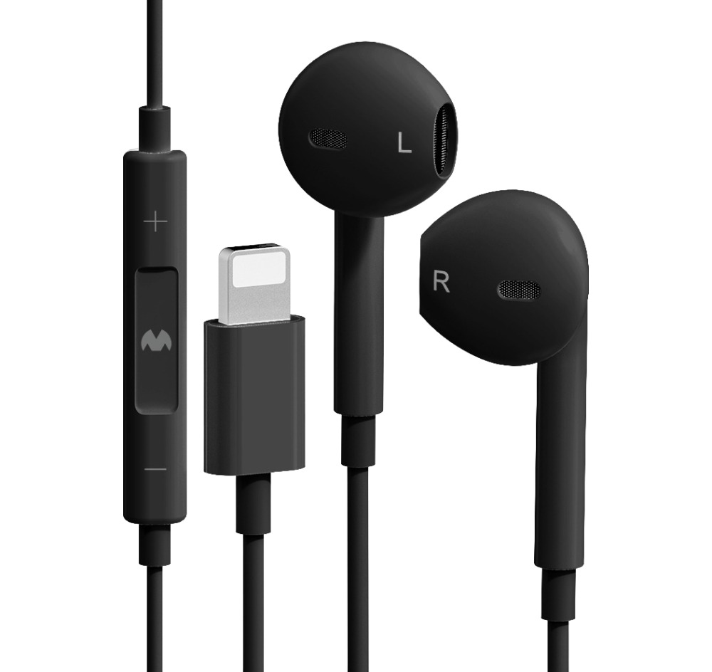 구스페리 스테레오 오픈형 유선 이어폰 8핀, 단일상품, 블랙, 현재가 4,800원