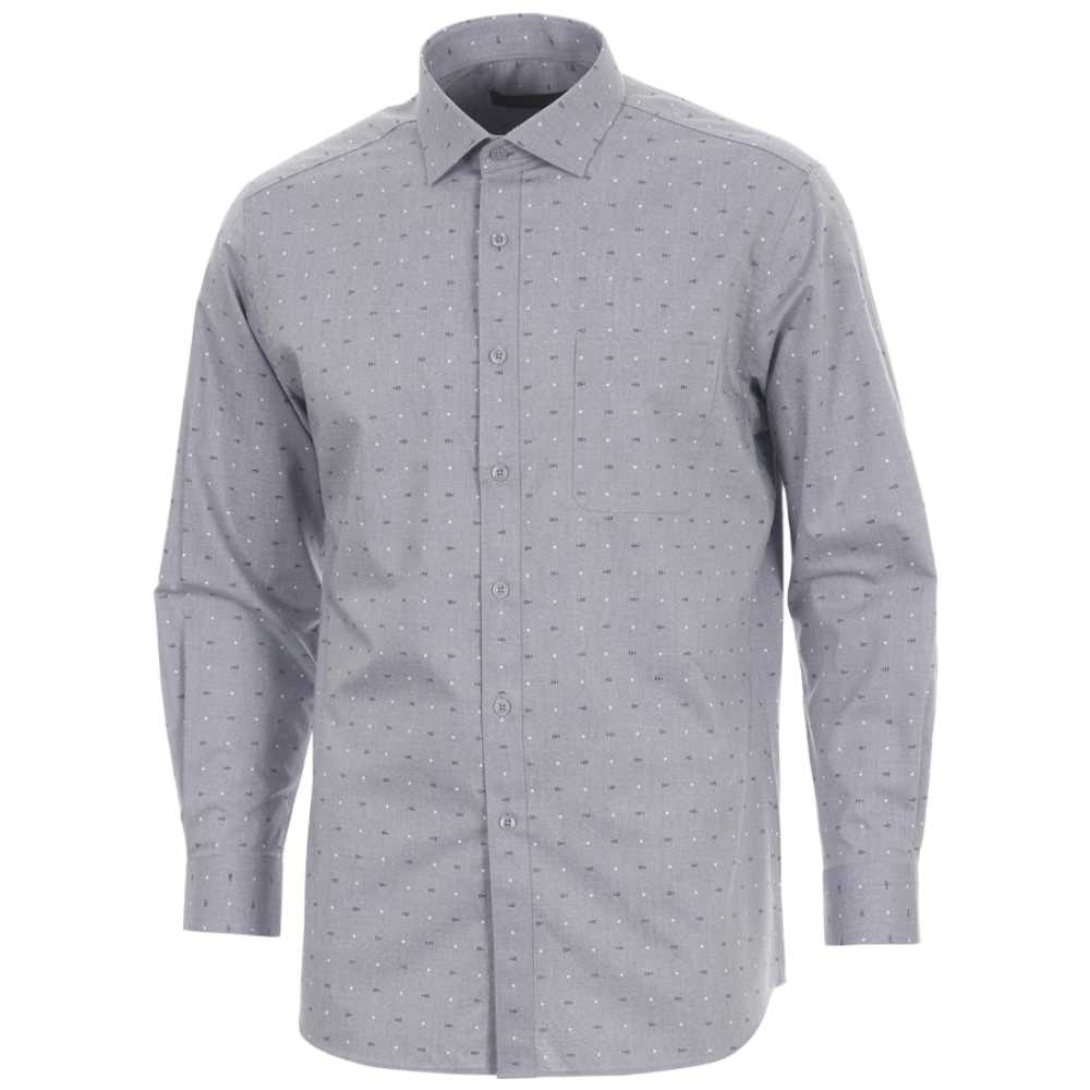 엘르 남성 카치온 스판 도트 레귤러핏 긴팔셔츠 38723 35,000원