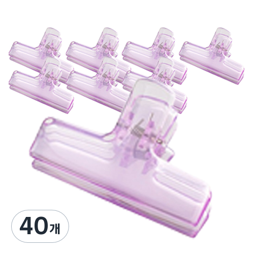 투명 북클립 집게 04 진한핑크, 대, 8개입, 5개 37,500원