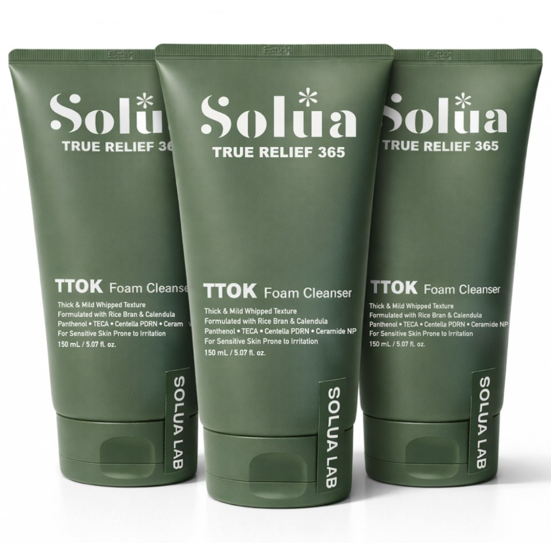솔루아랩 트루릴리프365 떡폼 클렌저 민감성 피부 모공청소 피지흡착 저자극 피부진정 피지개선 팩클렌저, 150g, 3개 33,800원