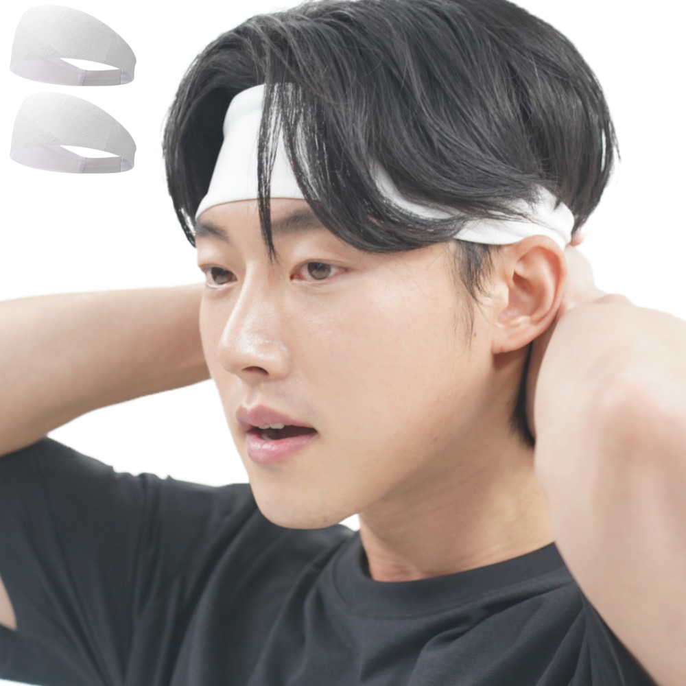 유에서무 에어핏 스포츠 헤어밴드, 화이트, 2개 16,740원